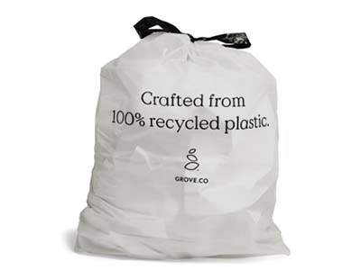 Plastic Garbage Bag with Drawstring