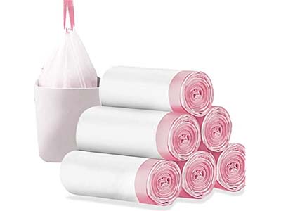 Plastic Drawstring Garbage Bag On Roll