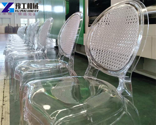 transparent plastic chair made by YG injection molding machine
