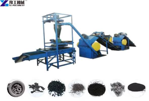 Larage Automatic Tire Recycling Line