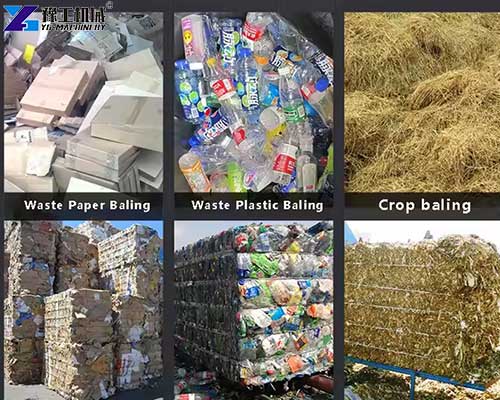 baling machine can pack these materials