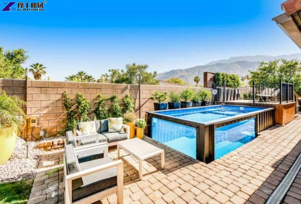 above ground semi inground pools