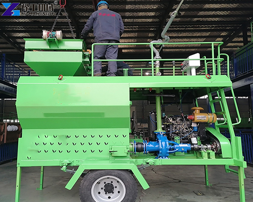 hydroseeding equipment in factory