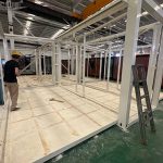 pu flooring expandable house