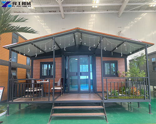 sloped roof expandable container house