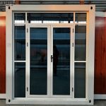 thermal break aluminum double door