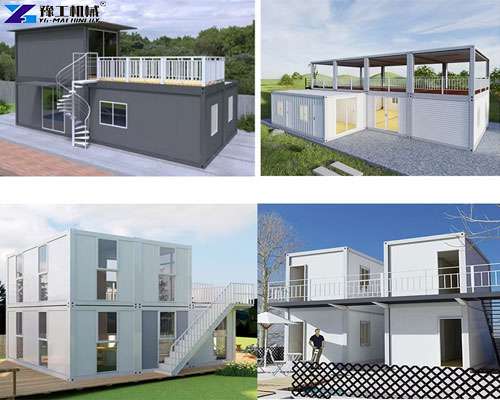 customized modern two story prefab container house