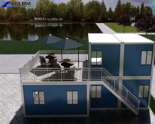 prefab 2 story ready made container coffee shop for sale