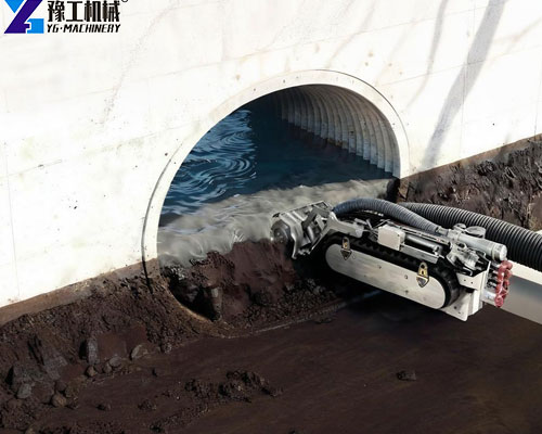 YG450 crawler dredging robot with wireless remote control