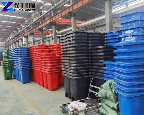 municipal wheelie bin production line